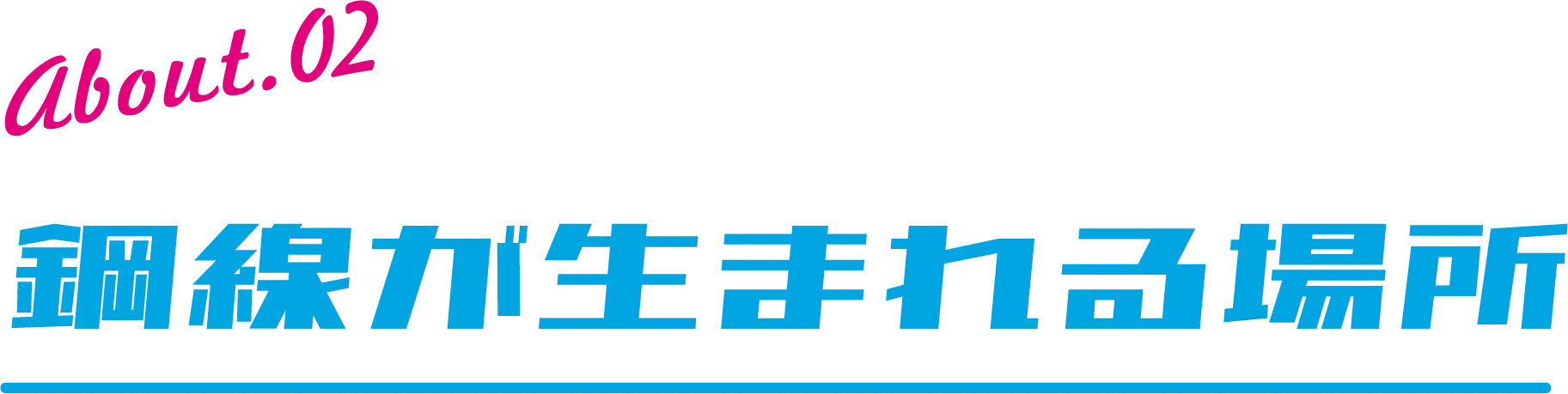 about.02　鋼線が生まれる場所